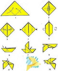 Голубь мира (пошагово)