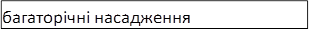 багаторічні насадження