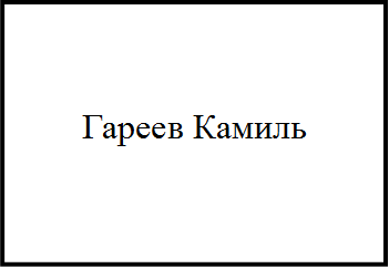 Гареев Камиль