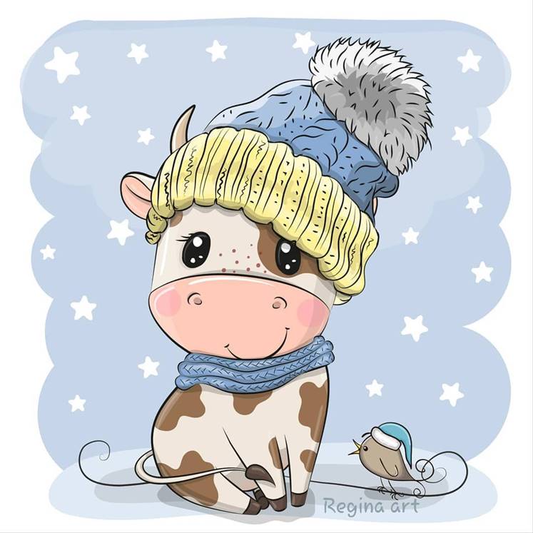 regina-art on Instagram: “#bull #cutebull #бычок #reginaart #reginast777  #vectorillustration #cu… in 2020 | Cow illustration, Cute cartoon  wallpapers, Farm animal paintings