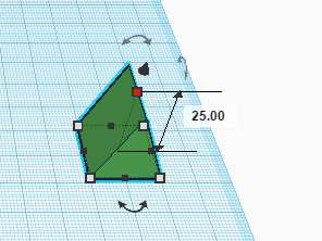 Изменение высоты формы в Tinkercad