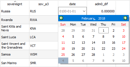 qgis 3 table calendar picker