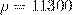 https://tex.z-dn.net/?f=%5Crho%3D11300