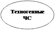 Овал: Техногенные
ЧС
