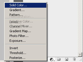 Создание нового Регулирующего слоя (New Adjustment Layer)