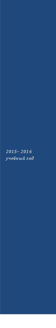 2015– 2016 учебный год