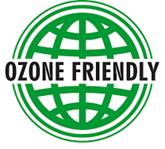 Ozone friendly sign Globe green symbol Royalty Free Vector