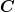 \boldsymbol{C}