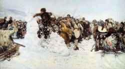 Василий Иванович Суриков. Взятие снежного городка (1891)