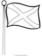 Раскраска Андреевский флаг