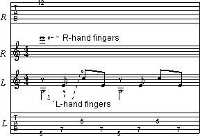 Основы "фортепианной" техники игры на электрогитаре. (Two-handed tapping. Основы "фортепианной" техники игры на электрогитаре.)