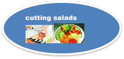 cutting salads  