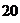 Надпись: 20 