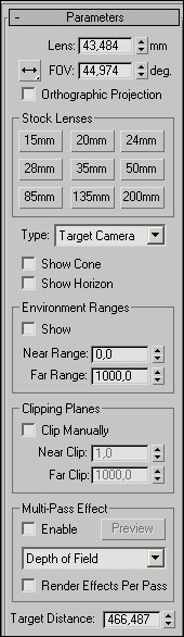 Рис. 4. Свиток Parameters