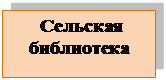 Надпись:  Сельская библиотека

