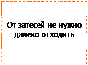 Надпись: От затесей не нужно далеко отходить
