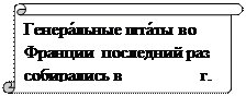 Вертикальный свиток: Генера́льные шта́ты во Франции  последний раз собирались в ________ г.