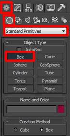 3d max create primitive