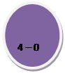 Овал: 4 – 0 
