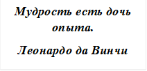 Мудрость есть дочь опыта.
Леонардо да Винчи
