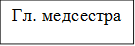 Гл. медсестра

