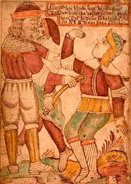 Хед убивает бога Бальдра