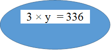 3 × у  = 336

