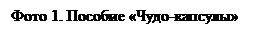 Надпись: Фото 1. Пособие «Чудо-капсулы»