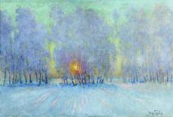 Игорь Эммануилович Грабарь. Иней. Восход солнца (1941)