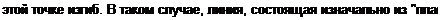 Text Box: этой точке изгиб. В таком случае, линия, состоящая изначально из "плав-