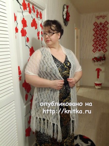 палантин спицами