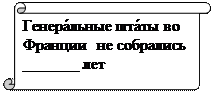 Вертикальный свиток: Генера́льные шта́ты во Франции   не собрались 
_______ лет
