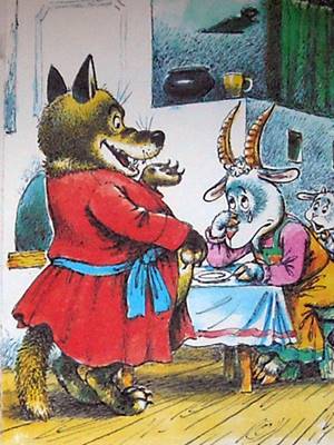 Волк и семеро козлят. Сказка с картинками.