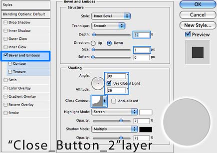 bevel and emboss