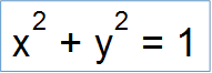 х2 + у2 = 1