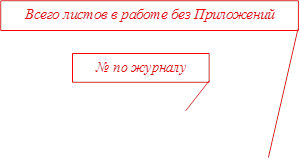 № по журналу,Всего листов в работе без Приложений