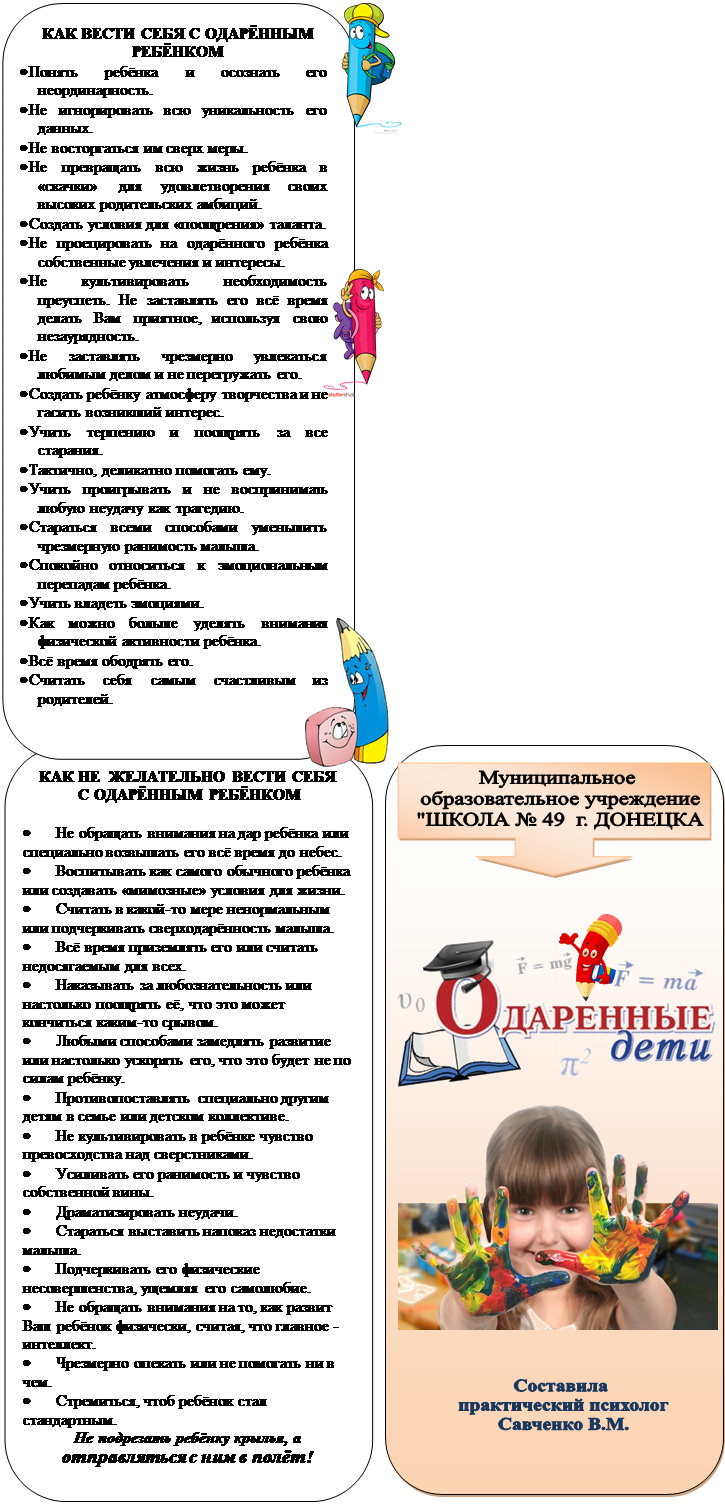 Муниципальное
 образовательное учреждение
 "ШКОЛА № 49  г. ДОНЕЦКА,Составила 
практический психолог
Савченко В.М.
