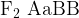 \rm F_2 \ AaBB