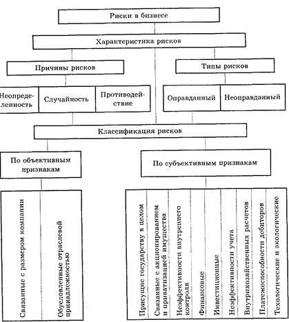 Контрольная работа: Классификация хозяйственного риска