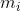 m_{i} 