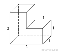найти площадь поверхности многогранника 11