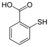 Скелетная формула тиосалициловой кислоты