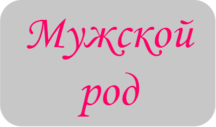 Мужской род