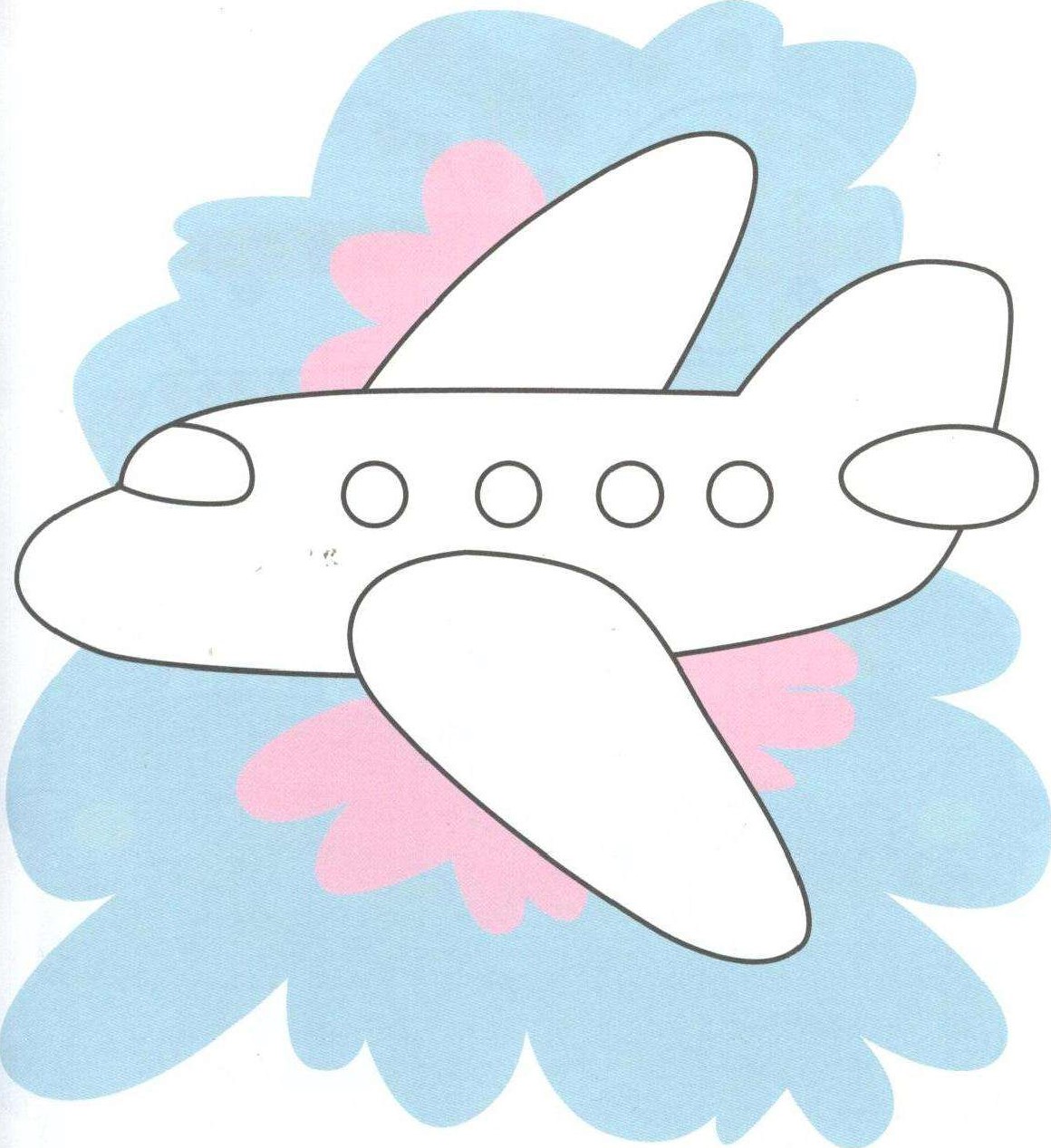 Самолет аппликация для детей