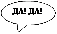 Овальная выноска: ДА! ДА!
