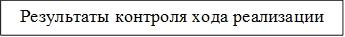 Результаты контроля хода реализации