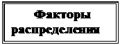 Надпись:        Факторы    распределения