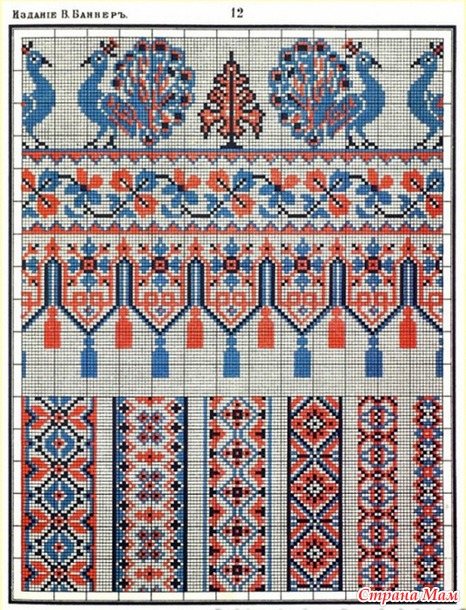 Альбом рукоделий  /Вышивка крестом, старинное издание/