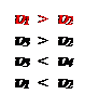Надпись: u1  >  u2
u3  >  u2
u3  <  u4
u1  <  u2

