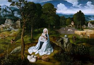 File:Joachim Patinir - Rest during the Flight to Egypt, Museo del Prado.jpg